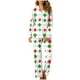 thumbnail image 2 of Puntoco Pijamas para mujer Conjunto de pijama estampado con bolsillo para uso diario en casa, 2 of 5