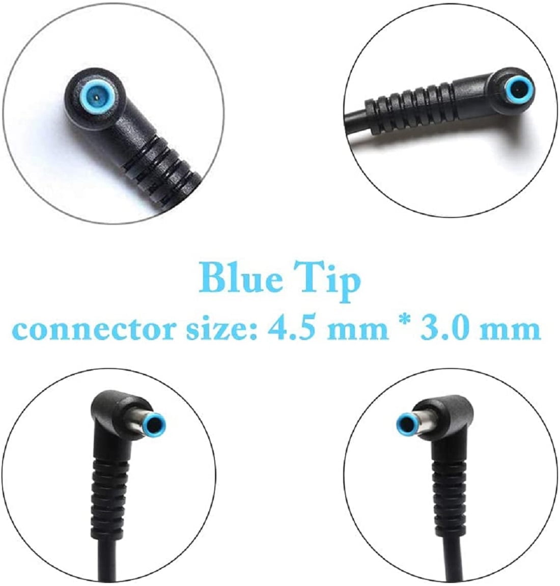 45W 19.5V Blue Tip Laptop Power Adapter Compatible for HP Notebook PC 14-am052nr 14-am071la 15-ba061dx 15-ba037cl, Stream 11-ah012dx 11-ah112dx 13-c002dx 13-c193nr with Power Cord
