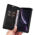 thumbnail image 4 of Funda para iPhone XR Estuche de Cuero PU Tipo Cartera con Ranuras para Tarjetas y Cierre Magnético, 4 of 5