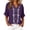Purple, variant on Gytharion Women's Spring and Summer Half Sleeves Cardigans V Neck Casual Solid Color Cardigan Cotton and Linen Button Front Tops
