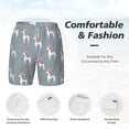 thumbnail image 6 of Picia Cartoon Poodle Dog pattern Mens Swim Trunks with Compression Liner Stretch Beach Shorts Quick Dry with Zipper Pockets No-Chafing Board Shorts-Medium, 6 of 9