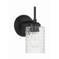 thumbnail image 4 of Craftmade - Claire 1 Light 10 in. Flat Black Finish Wall Sconce with Clear Bubble Glass, 4 of 7