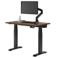 thumbnail image 1 of Desky Bureau Assis-Debout Mini Double - Jarrah Legno / 44 x 24 Pouces / Noir Mat, 1 of 10