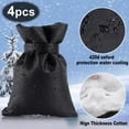 thumbnail image 2 of Outdoor Faucet Covers for Winter, 4 Packs Pro 10" H x 7" W Black Outside Faucet Cover Freeze Protection, Reusable Waterproof Insulated Spigot Cover, Thickened Garden Faucet Socks Hose Bibs, 2 of 7