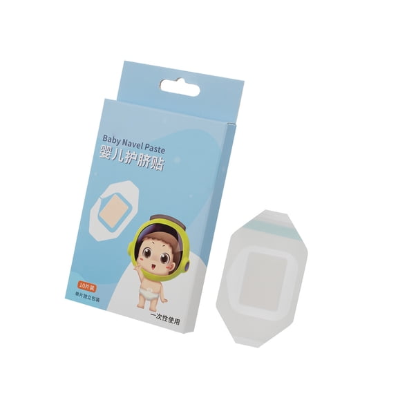 10 Pieces Professional TPU Belly Button Patches Single Time Use Breathable Navel Guard for Newborns Skin Protections
