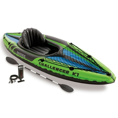 Intex Challenger K1 Kayak, 1-Person Inflatable Kayak Set with Aluminum Oars a.