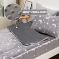 thumbnail image 5 of Btargot Zipper Comforter for Kids Moon Satrs Glow-in-the-Dark Space Theme Plush Bedding Set, 5 of 12