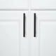 thumbnail image 4 of 10 Uds 96mm T Bar Manijas de puerta de armario de cocina cajón de armario muebles de dormitorio tiradores negro ACTIVE, 4 of 5