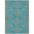 thumbnail image 2 of HomeRoots 598792 9 x 12 ft. Teal Blue & Pink Geometric Washable Indoor & Outdoor Rectangle Area Rug, 2 of 5