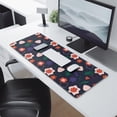 thumbnail image 2 of Long Mouse Pads for Desk,Pioneer Flower Floral Print Pattern Desk Mats on Top Of Desks, Desk Mouse Pad Extra Large with 3mm Non-Slip Base and Stitched Edge for Gaming,Office,Work,Home 31.5"x11.8", 2 of 6