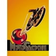 thumbnail image 2 of Unknown 19x24 Black Ornate Wood Framed with Double Matting Museum Art Print Titled - MotoSacoche, 2 of 4