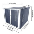 thumbnail image 4 of Sleek Outdoor Steel Bicycle Storage Shed – Accommodates 4 Bikes in a Stylish Grey Finish. Keep Your Bikes Secure and Organized While Elevating Your Outdoor Aesthetic!, 4 of 8