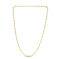 thumbnail image 3 of JewelStop 14K Yellow Gold 4mm Diamond-Cut Textured Moon Chain 24 Inches, Lobster Clasp - 29.23gr., 3 of 6
