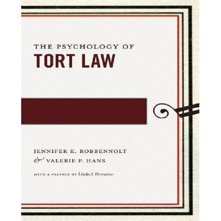 The Psychology Of Tort Law Walmart Com