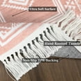 thumbnail image 5 of Rugs for Living Room,Washable Bedroom Rug Tassel Throw Rug Non-Slip Bohemian Farmhouse Large Floor Covers Moroccan Rug Boho Bordered Rug Stain Resistant Farmhouse Carpet for Living Room Dining Room, 5 of 7