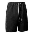 thumbnail image 3 of Men'S Casual Corduroy Shorts Comfortable Breathable Summer Shorts For Daily Wear Sports Outdoor Activities Lightweight Relaxed Fit Black XXL, 3 of 8