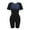 Short sleeve-Black, variant on Anyfit Wear Sauna Suit for Women Sweat Vest Waist Trainer Bodysuit 3 in 1 Slimming Short Sleeve Full Body Shaper Workout Top with Zipper