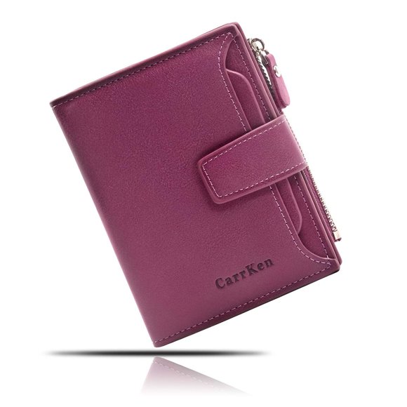 Portefeuille Femme Cuir Petit, Portefeuille Femme Portefeuille (Violet)
