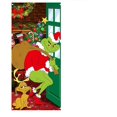 thumbnail image 3 of 0,9*1,8 M cubierta de puerta navideña múltiple fondo tela Banner decoración de escena de fiesta de Navidad, 3 of 5