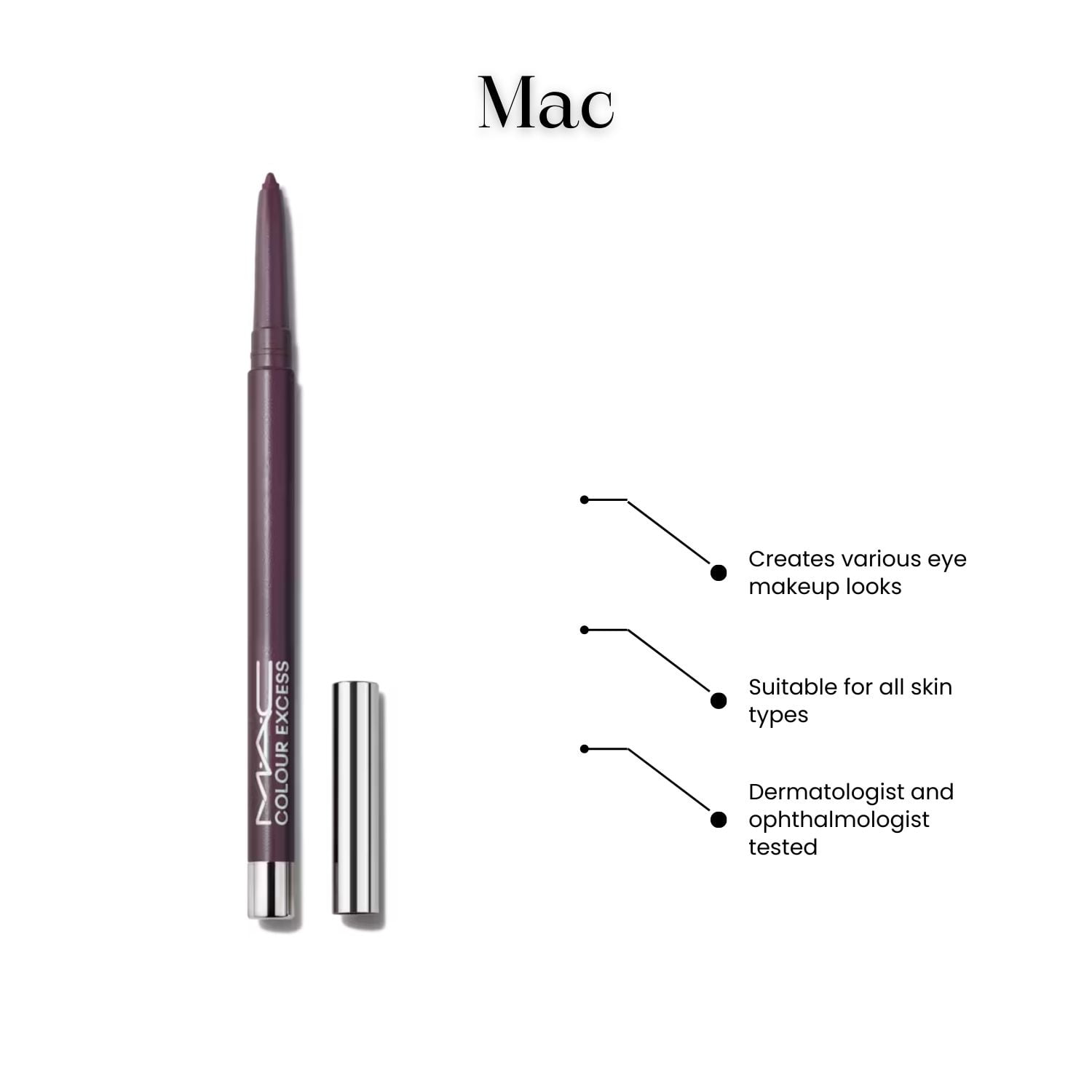 MAC Colour Excess Gel Pencil Eye Pencil - Graphic Content , 0.01 oz Eye Pencil