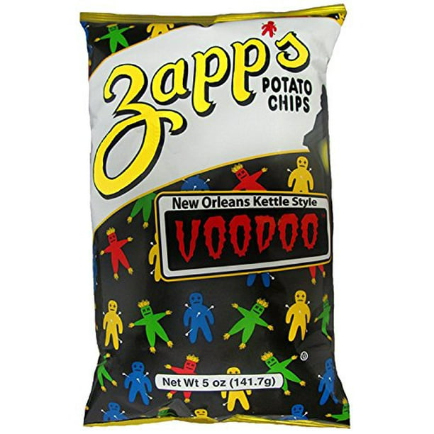 Zapp's Kettle Style Potato Chips Voodoo Flavor 5 Oz. (6 Bags