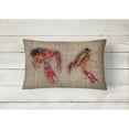 thumbnail image 2 of Carolines Treasures 8739PW1216 Crawfish Canvas Fabric Decorative Pillow, 12H x16W, multicolor, 2 of 3