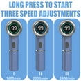 thumbnail image 4 of Electric Spin Scrubber, Strong power Rechargeable Cordless Shower Scrubber with 5 Replaceable Brush Heads, 3H Power 3 Speed, for Cleaning Bathroom Tub Tile Floor Sink Car(Gemstone Blue), 4 of 7