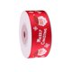thumbnail image 1 of Cinta de grogrén con estampado navideño "Merry Christmas" de 20 yardas para envolver regalos y decoraciones navideñas, 10 yardas/carrete x 2 carretes (rojo + verde) Xemadio FLD-3336, 1 of 8