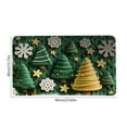 thumbnail image 3 of YIKA Christmas Rugs Christmas Floor Mat Christmas Mat Christmas Decorative For Living Bedroom Kitchen Decoration Bath Santa Claus Christmas Tree Snowflake Elk Carpet Mat G, 3 of 6