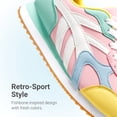 thumbnail image 6 of BURUDANI Girls Sneakers Lace-up Tennis Running Casual LilLegends Lightweight Classic Walking Shoes for Little/Big Kid, 6 of 6
