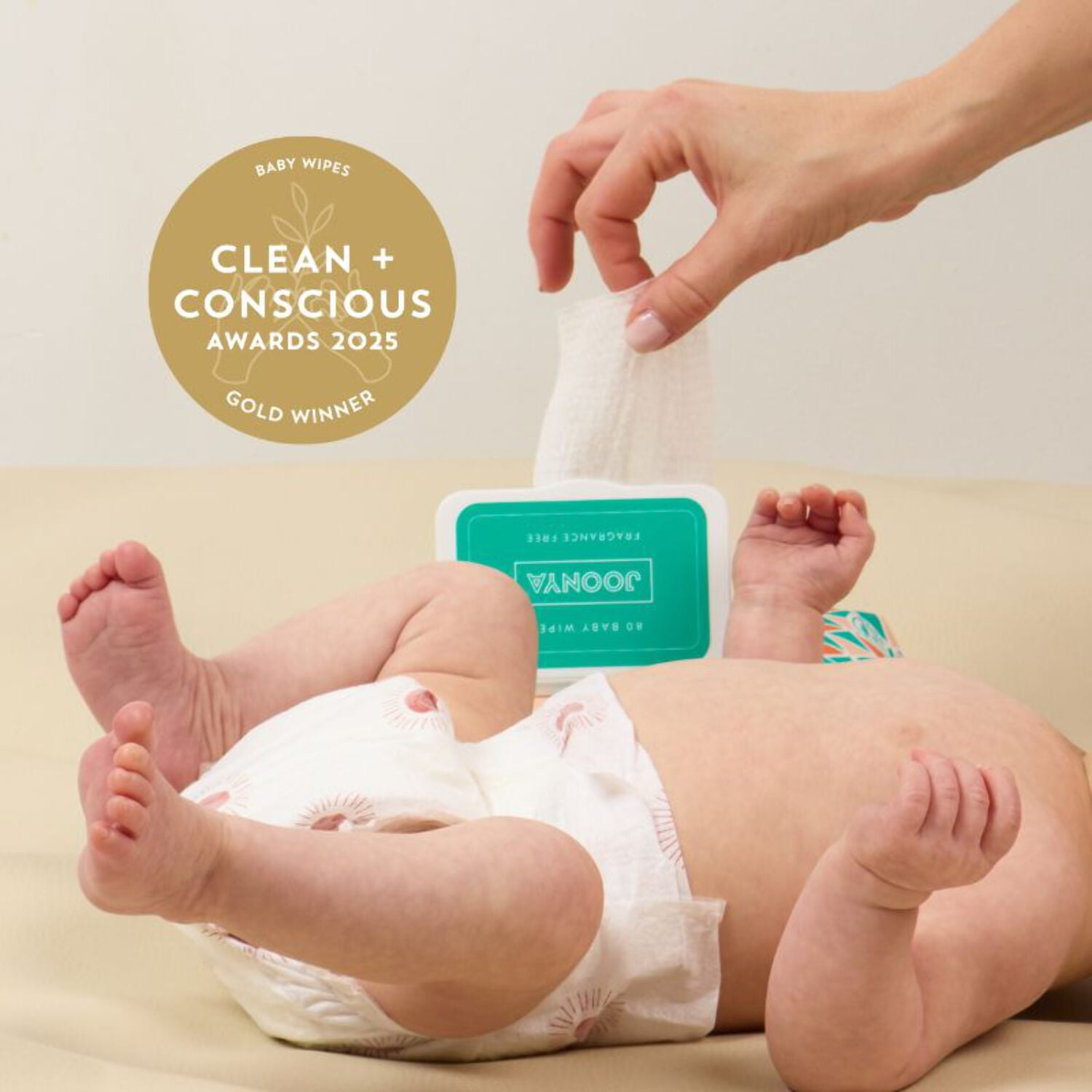 Joonya Baby Wipes - Non-Toxic, Biodegradable Baby Wipes for Calm, Healthy Skin - Fragrance Free Baby Wipes - Bulk Baby Wipes - 24 Packs of 80 Diaper Wipes (1920)