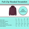thumbnail image 2 of Gildan Softstyle Full-Zip Hooded Sweatshirt, Men's Fleece Pullover Maroon Hoodie, XL, 2 of 5