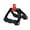 Black, variant on Two D Rowing Handle Cable Attachment Rotating Straigh Bearing 661lbs Row Attachment for Home Weight Workout Back Training Gym Red