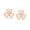 Hearts Wings-10mm, variant on LeCalla 925 Sterling Silver Rose Gold-Plated Mother of Pearl Duck Stud Earrings for Women 10MM