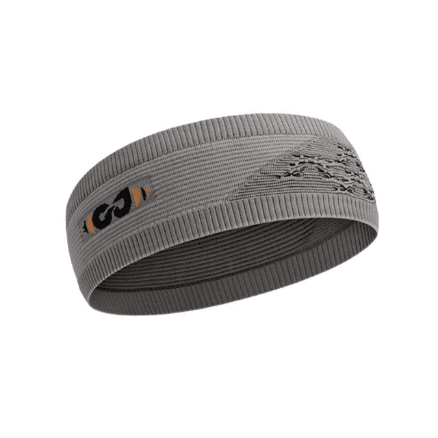 Bandeau de Sport Antidérapant, Bandeau de Performance Sportive, Unisexe, Élastique, Absorbant la Sueur, Coton de Haute Qualité, Adapté pour Yoga, Course, Football, Randonnée en Plein Air et Autres Sports, Gris