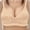 Beige, variant on Push Up Bras for Women No Underwire Embroidered Glossy Comfortable Breathable Bra Underwear Bralettes Navy XXL