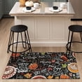 thumbnail image 4 of Fall Thanksgiving Pumpkin Kitchen Rugs Set of 2,Pumpkin Spice Coffee Farmhouse Floor Mats and Rugs Non Skid Washable for Autumn Kitchen Home Decor (17"x47"+17"x30"), 4 of 7