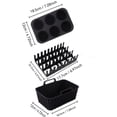 thumbnail image 2 of Air Fryer Accessories, Silicone Air Fryer Liners, Air Fryer Rack, Silicone Muffin Pans for Baking, 3-Piece Black Rectangular Set Includes Reusable Silicone Baking Tray, Bacon Hot, 2 of 7