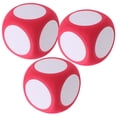 thumbnail image 2 of 3 dados de espuma en blanco: dados grandes de borrado en seco para juegos en el aula, el hogar y fiestas. Cubo de escritura de borrado en seco. Accesorio de juego para niños., 2 of 6
