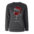 thumbnail image 4 of Chandail en Molleton de Noël Décontracté pour Femmes, Col Rond, Manches Longues, Blouse, Chandail-Over, 4 of 4
