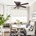 thumbnail image 4 of Parrot Uncle Modern 48 inch Bronze Flush Mount Ceiling Fan with Lights and Remote, Chandelier Ceiling Fan, 4 of 10
