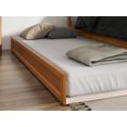 thumbnail image 6 of AFI Casanova Queen Wood Platform Bed with Panel Footboard & Twin XL Trundle, Light Toffee, 6 of 15