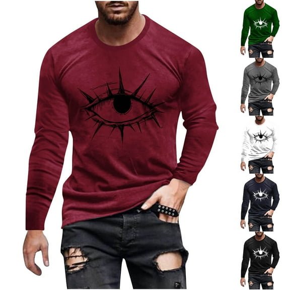 UVEASISHA Big and Tall Graphic Tees for Men Halloween Novelty Print T-Shirts Holiday Casual Crewneck Workout Shirt Soft Stretch Muscle Tee Green S