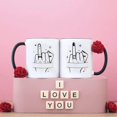 thumbnail image 2 of YIQXKOUY Couples Gifts Coffee Mugs Set Cute Matching Coffee Mug Couples Ceramic Coffee Mugs for Wedding Gifts Anniversary Engagement Valentines Day Gifts for She He Couples, 2 of 5