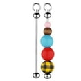 thumbnail image 2 of 100Pcs Blank Beadable Keychain Bars,Metal DIY Bead Keychain Bar Charms Eady Detachable Key Chain Making Accessories, 2 of 6