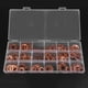 thumbnail image 4 of 395pcs Solid Copper Flat Ring Washers Sump Plug Assortment 18 Sizes Kit with Box, 4 of 5