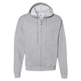 thumbnail image 5 of Hanes EcoSmart Full-Zip Hooded Sweatshirt, Soft Fleece Hoodie, Zip-Up Jacket with Pockets, Light Steel, 2XL, 5 of 5