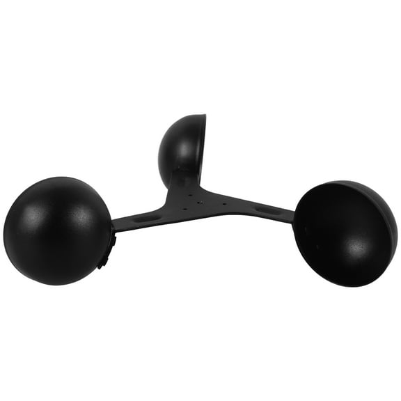 OFFIGAM Wind Speed Measuring Device Anemometer Cup Black Portable Weather Meter for Outdoor Use 1 Set