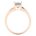 thumbnail image 4 of Solitaire Engagement Ring for Women - 1ct Moissanite in 14K Rose Gold Promise Ring, 4 of 6