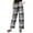 White & Black, variant on InkmesoPrinted Long Sleepwear Lounge Pajama Pants For Women Loose Fit Comfortable Pajamas